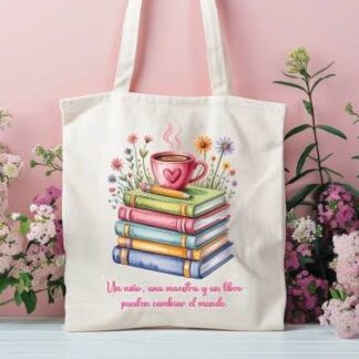Bolsa de tela personalizada para maestra